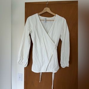 Rachel Pally wrap linen top